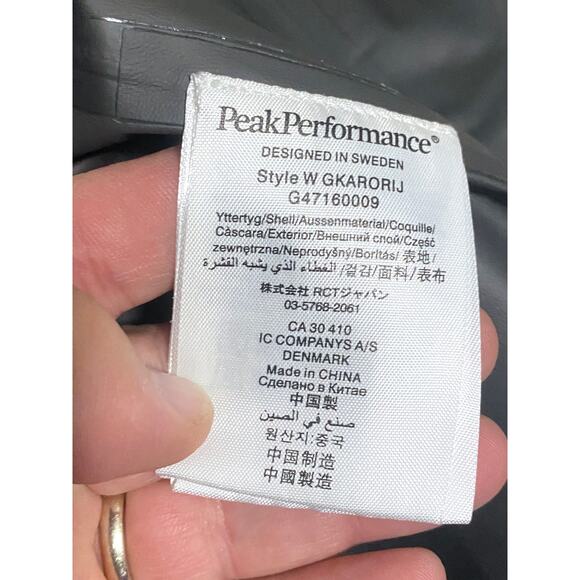 Peak Performance Gortex R & D Zipper Jacket Vented Embroidered Logo Womens XS - Picture 12 of 13